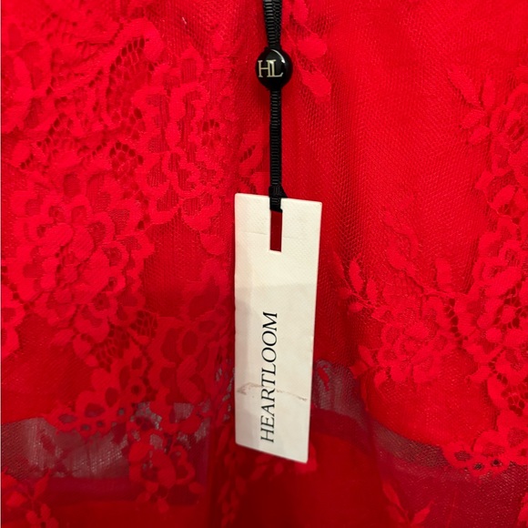 Revolve- heartloom red lace dress - Picture 4 of 6